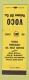 Matchbook Cover - Voco Gulf oil gas Casper WY WEAR