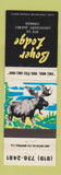 Matchbook Cover - Boyer Lodge Louvicourt QC Shell oil gas