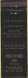 Matchbook Cover - Driftwood Inn Padre Island TX