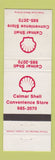 Matchbook Cover - Shell oil gas Calmar AB