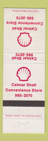 Matchbook Cover - Shell oil gas Calmar AB