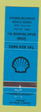 Matchbook Cover - Shell oil gas Gerard Denomme Val d'Or QC WEAR