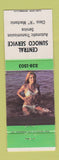 Matchbook Cover - Central Sunoco oil gas pinup Canada