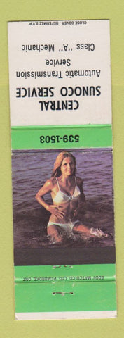 Matchbook Cover - Central Sunoco oil gas pinup Canada