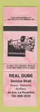 Matchbook Cover - Real Dube Shell oil gas La Pocatiere QC