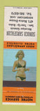 Matchbook Cover - Sunoco oil gas Sansfacon Repentigny QC pinup WEAR