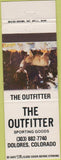 Matchbook Cover - The Outfitter Sporting Goods Delores CO
