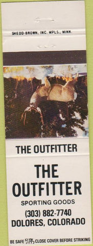 Matchbook Cover - The Outfitter Sporting Goods Delores CO