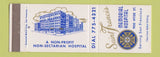 Matchbook Cover - Saint Frances Memorial Hospital San Francisco CA