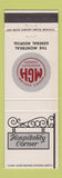 Matchbook Cover - Women's Auxiliary Montreal General Hospital QC