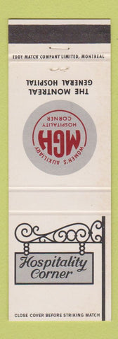 Matchbook Cover - Women's Auxiliary Montreal General Hospital QC