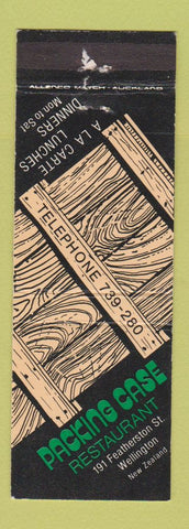 Matchbook Cover - Packing Case Restaurant Wellington New Zealand WEAR