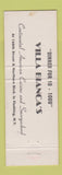 Matchbook Cover - Villa Bianca' sREstaurant Flushing NY WEAR