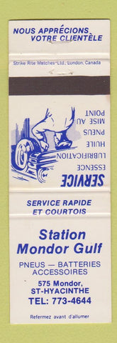Matchbook Cover - Station Mondor Gulf St Hyacinthe QC