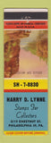 Matchbook Cover - Harry Lynne Stamps Philadelphia PA postage