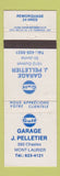 Matchbook Cover - Gulf oil gas J Pelletier Mont Laurier St Jovite QC WEAR