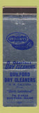 Matchbook Cover - Guilford Dry Cleaners Sanitone ME