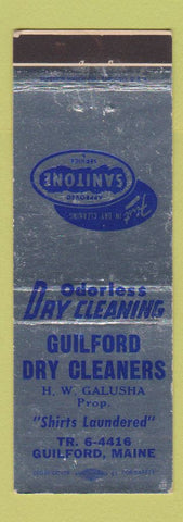 Matchbook Cover - Guilford Dry Cleaners Sanitone ME