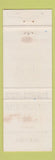 Matchbook Cover - Station Gulf oil gas J Vanier Outhouse QC PINK
