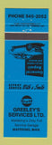 Matchbook Cover - Gulf oil gas Greeley's Mafeking MB