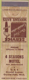 Matchbook Cover - 4 Seasons Motel Crystal Falls MI
