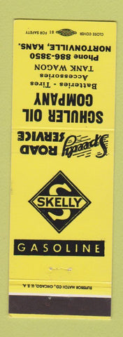 Matchbook Cover - Skelly oil gas Schuler Nortonville KS