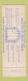 Matchbook Cover - American Vault Company Burial Detroit MI