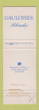 Matchbook Cover - Gauloises Bondes Cigarettes France