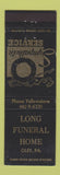 Matchbook Cover - Long Funeral Home Oley PA WEAR