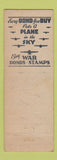 Matchbook Cover - Del Bello Funeral Home Buffalo NY WWII