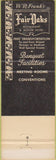Matchbook Cover - Fair Oaks Restaurant Minneapolis MN