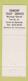 Matchbook Cover - Esso oil gas Dumont St Constant QC Christmas