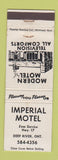 Matchbook Cover - Imperial Hotel Esso oil gas Deep River ON WEAR