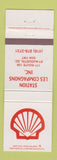 Matchbook Cover - Shell oil gas St Augustine QC Les Compagnons