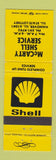 Matchbook Cover - Shell oil gas McCarty Hanover IL