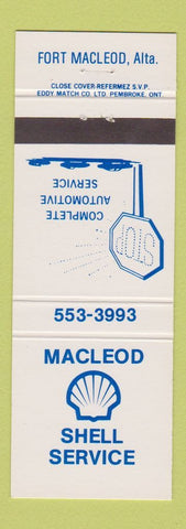 Matchbook Cover - Shell oil gas Fort Macleod AB