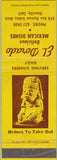 Matchbook Cover - El Dorado Mexican Restaurant Danville CA