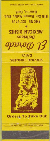 Matchbook Cover - El Dorado Mexican Restaurant Danville CA