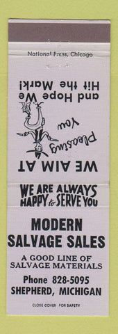 Matchbook Cover - Modern Salvage Sales Shepherd MI