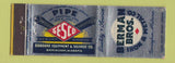 Matchbook Cover - Berman Bros Iron Metal Birmingham AL