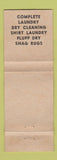 Matchbook Cover - Pikes Peak Launderette Laundry Colorado Springs