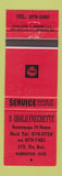 Matchbook Cover - Shell oil gas O Ubald Frechette Asbestos QC