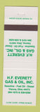 Matchbook Cover - HF Everett oil gas Vienna OH