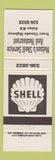 Matchbook Cover - Shell oil gas Nelson's Aulac NB