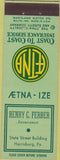 Matchbook Cover - Henry Ferber Aetna Insurance Harrisburg PA