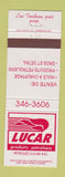 Matchbook Cover - Lucar oil gas QC
