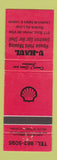 Matchbook Cover - Shell oil gas U-Haul Riviere Du Loup QC