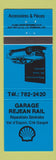 Matchbook Cover - Garage Rejean Rail Gaspe QC