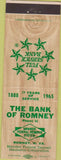 Matchbook Cover - Bank of Romney WV