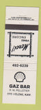 Matchbook Cover - Shell oil gas Ste Helene QC